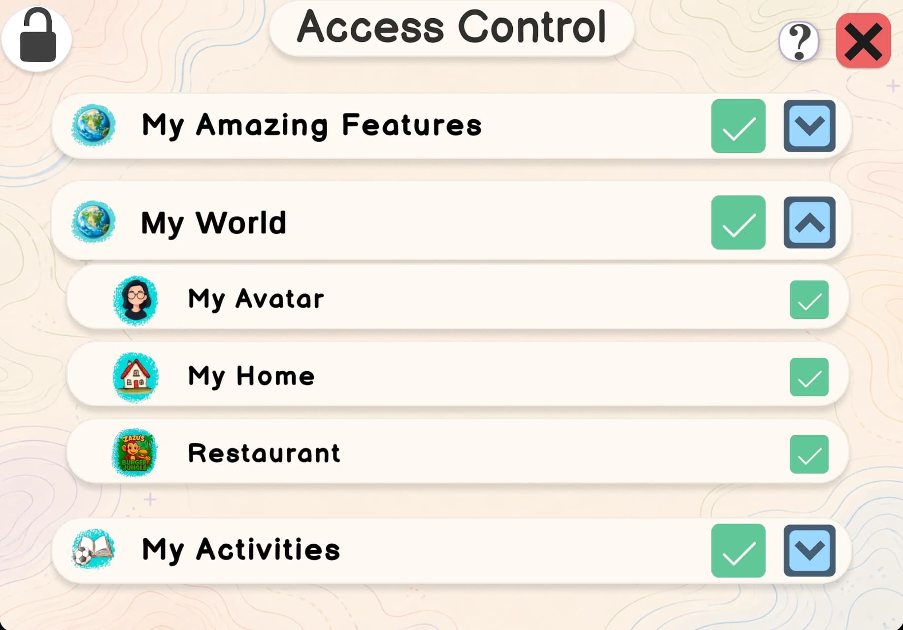 Spkeasy Command Center role-based access settings