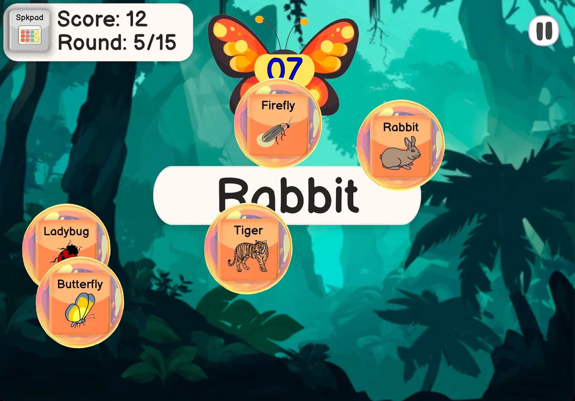 Spkeasy interactive learning activity screen