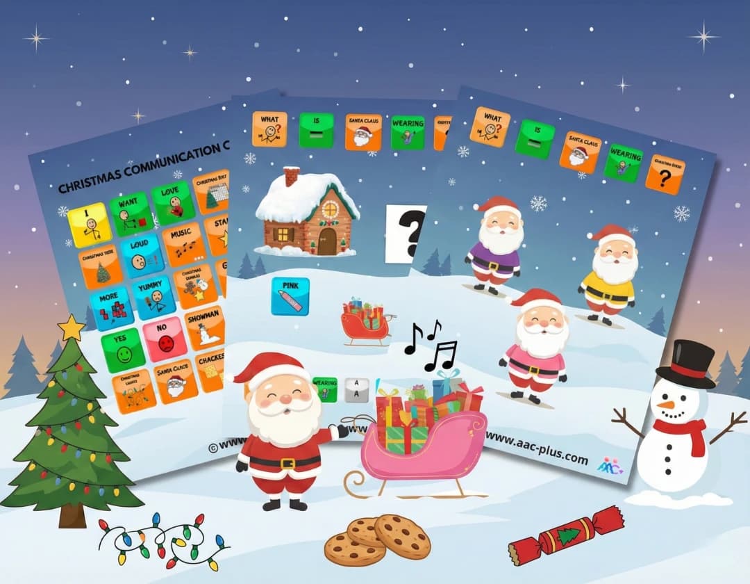 Christmas activity sheets along with Santa