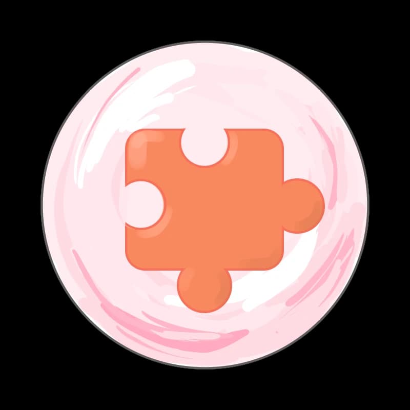 Puzzle piece icon showing individuality
