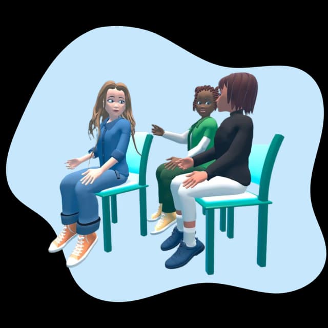 People discussing in a workshop